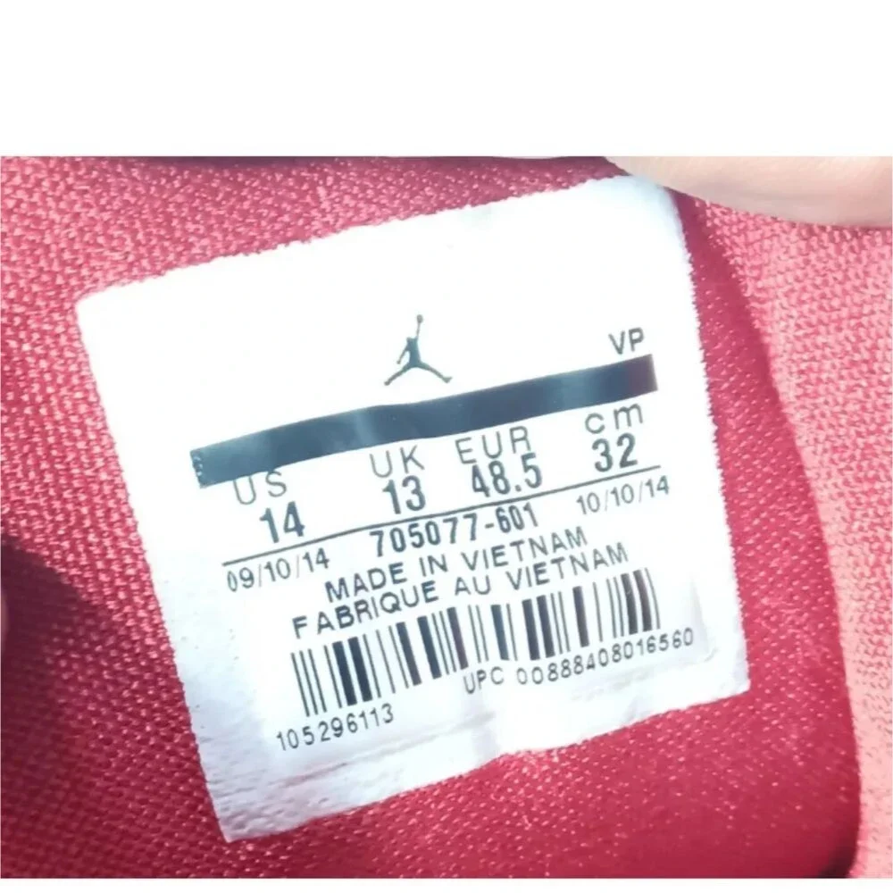 Air Jordan Imminent Mens Size 14 Red Athletic Shoes Sneakers 705077-601